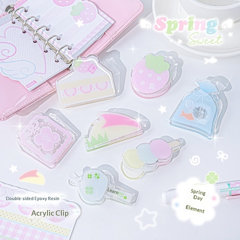 RosyPosy Clear Acrylic Clip Cu - Binder Clip Assorted review and price