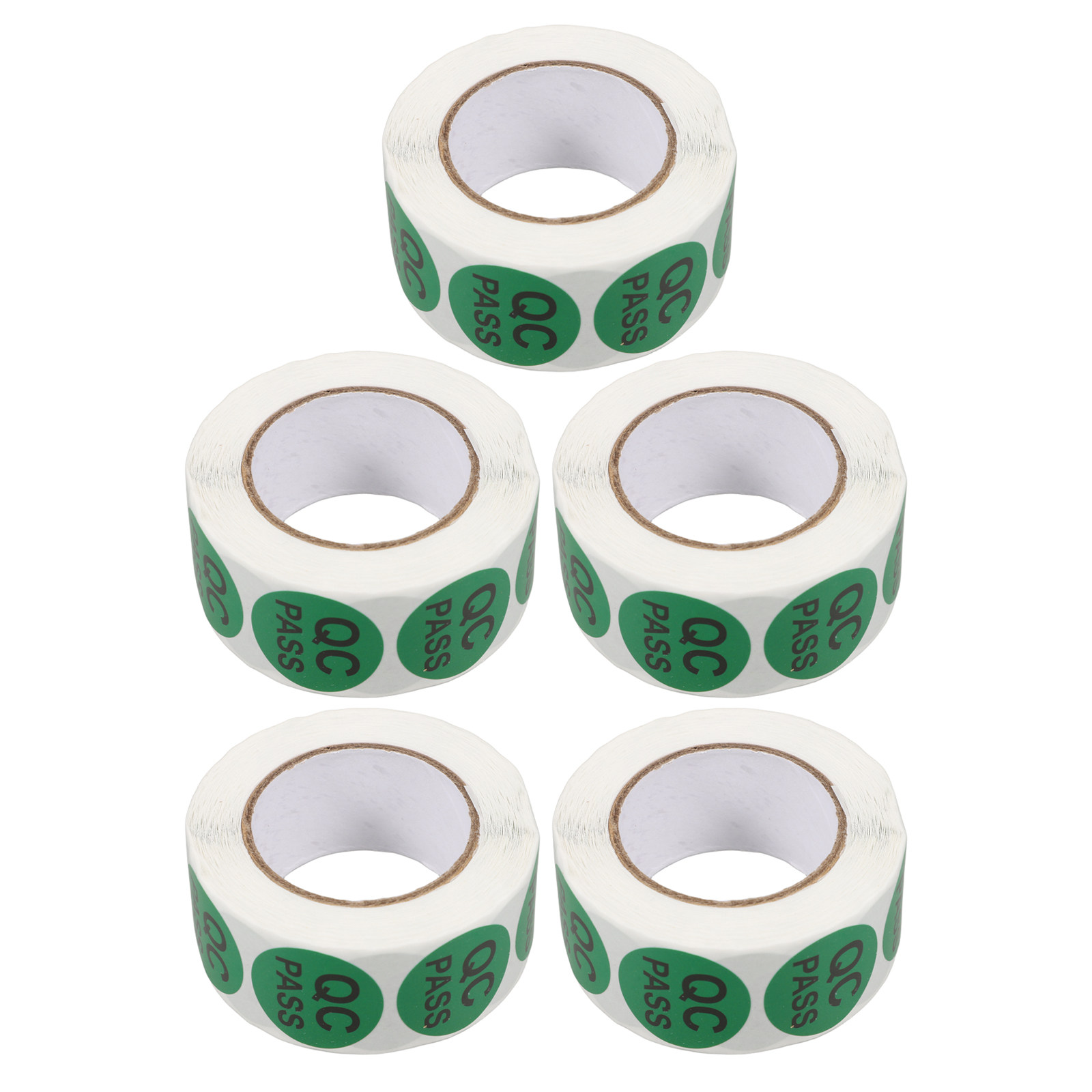 5 Rolls Round Quality Control  - Sticker Label Roll review and price