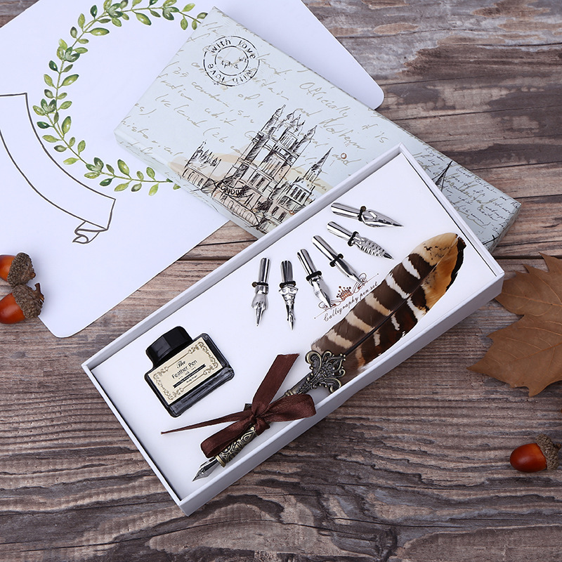 Retro Feather Dip Pen Writing  - Stationery Supplier review and price