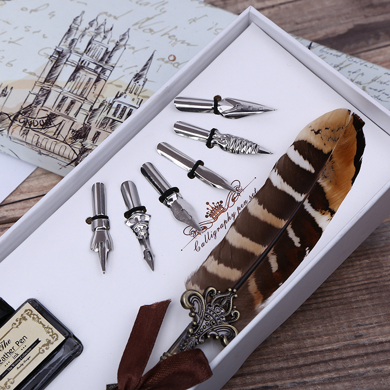 Retro Feather Dip Pen Writing  - Stationery Supplier review and price